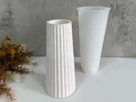 Molde silicona florero alto rayado BM3588 (2)
